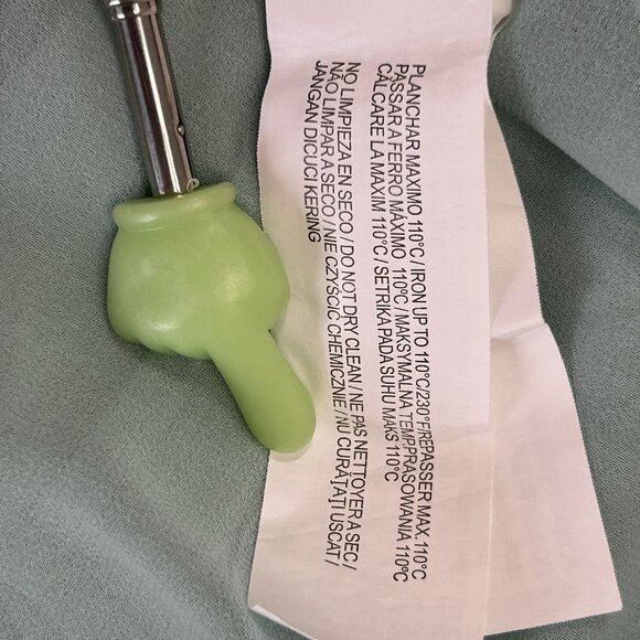 PULL & BEAR Mint Green Blouse EURO S Peter Pan Collar Sheer Layered Sleeveless - Picture 7 of 9